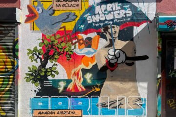 April Mural" Installment of the calendar series continues a year-long exploration of Celtic and Roman traditions, focusing on the history, mythology, and cultural practices associated with each calendar month.